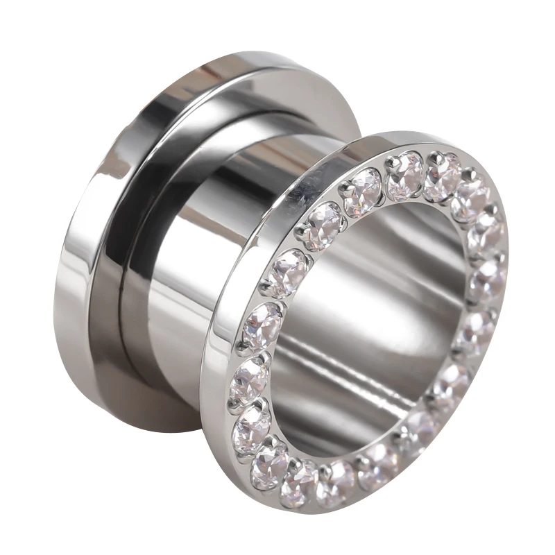 Tunnel Per Orecchie Acciaio Inox Tunnel Per Orecchio In Acciaio