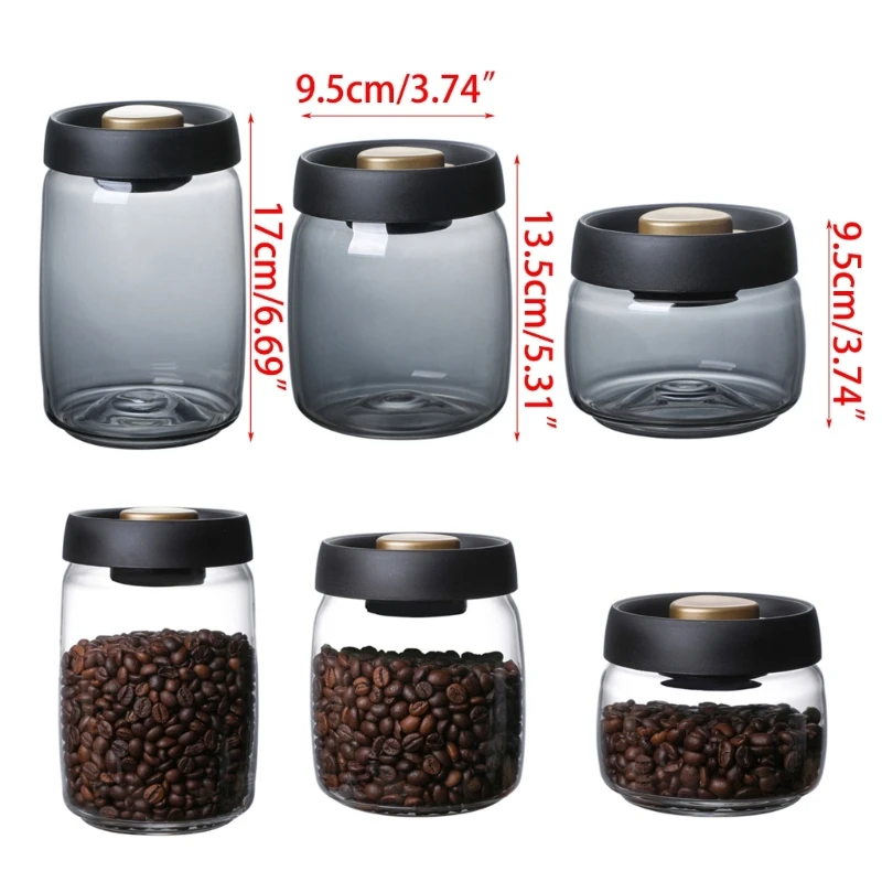 

Стеклянная кухонная банка для хранения, канистры для кофе с герметичной крышкой, герметичные контейнеры для хранения продуктов,