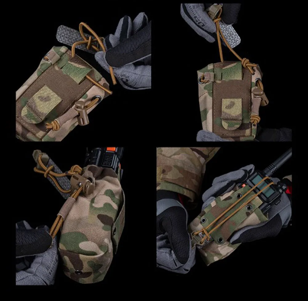 Taktische Banger Tasche Ferro Stil Multifunktions Outdoor Jagd Radio Halter Airsoft Magazin Tasche Einstellbare MOLLE Gürtel Ausrüstung – Detail 12