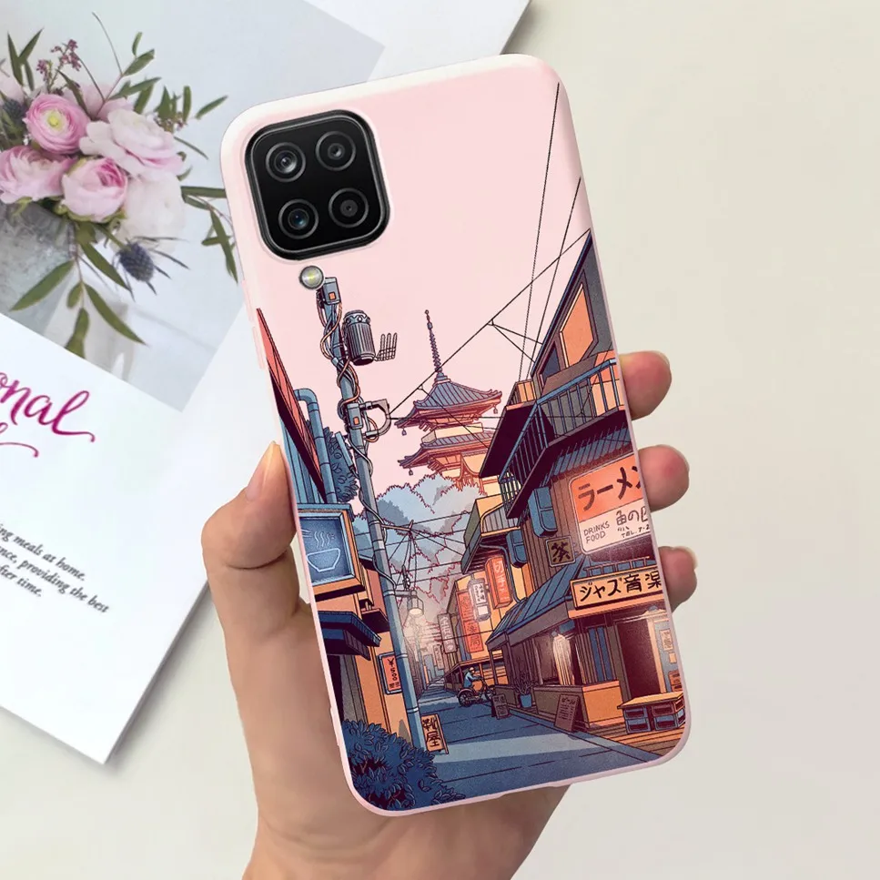 NEW Design For Samsung Galaxy A12 Case Silicone TPU Back Cover For Samsung A12 M12 F12 Galaxy M12 India  Funda Couqe Bumper