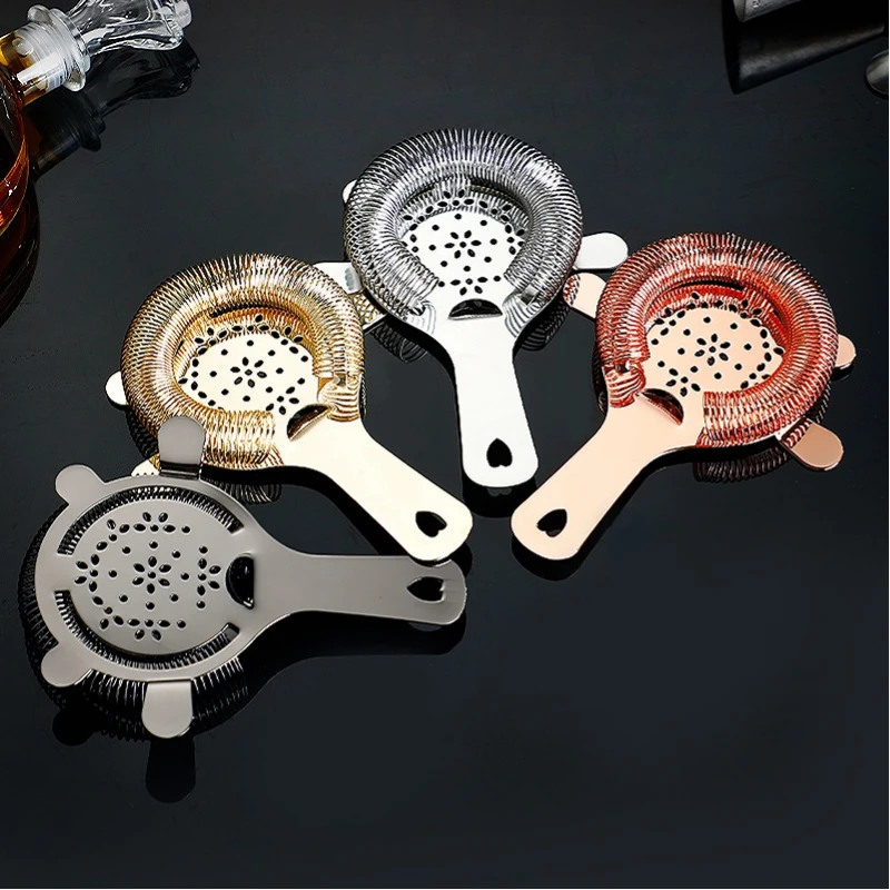 Stainless Steel Strainer for Deluxe Cocktail Drinkware Bar Accessorie Tools cocktail shaker strainer