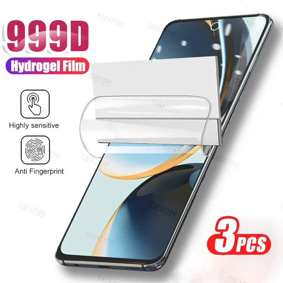 

3PCS For OnePlus Nord CE 3 2 Lite 2T N20 SE N10 N100 N200 N300 N30 5G Screen Protectors Hydrogel Film for Oneplus Ace Pro 2 2V