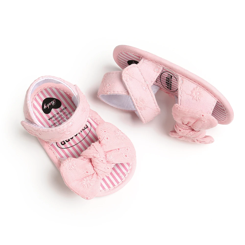 Summer New Baby Girl Sandals Multicolor Bowknot Tassel Anti-slip Soft Sole Newborns Infant First Walkers Baby Shoes 5