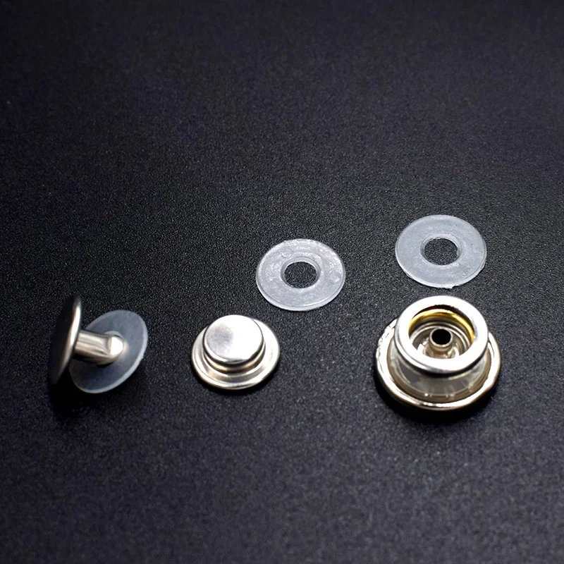 Eyelet Grommet Ring Kit Eyelet Grommet Ring Grommet Eyelet Kit Screw Back Eyelets Plastic Eyelets Washers Nylon Transparent Insulating Plain Gasket Ring Spacer Flat Washer Pad used for Eyelets Buttons Fastner