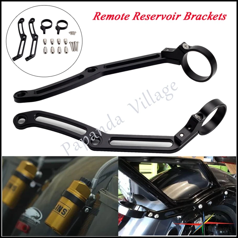 Motorcycle Tour Pack Bagger Ohlins HD044 Remote Shock Reservoir Mount Bracket For Harley