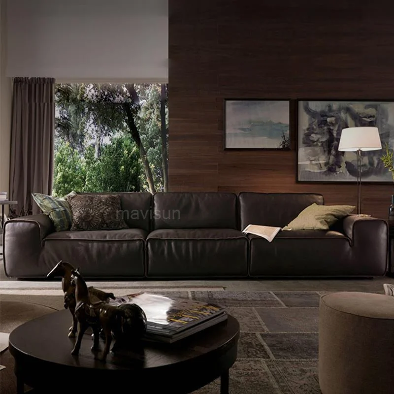 Canapé 2 places/3 places/4 places en cuir, meuble de salon moderne -  AliExpress