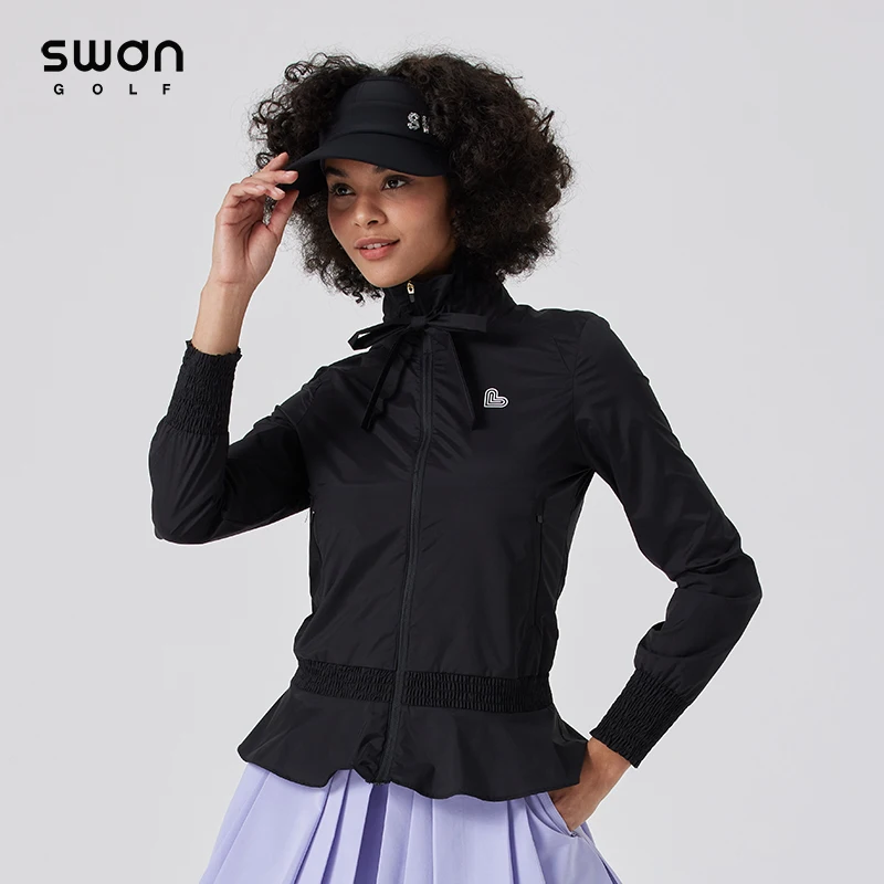 Golf Women Thin Sunscreen Clothing Outdoor Sunshade Coat Summer Korean Golf Long-sleeved Top Windbreaker