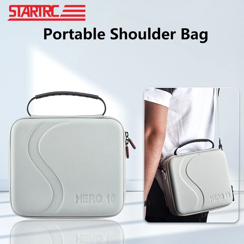 

STARTRC Gopro Hero 10 Portable Bag Handbag Storage Bag Waterproof PU Shoulder Bags for Gopro Hero 9 Sport Camera accessories