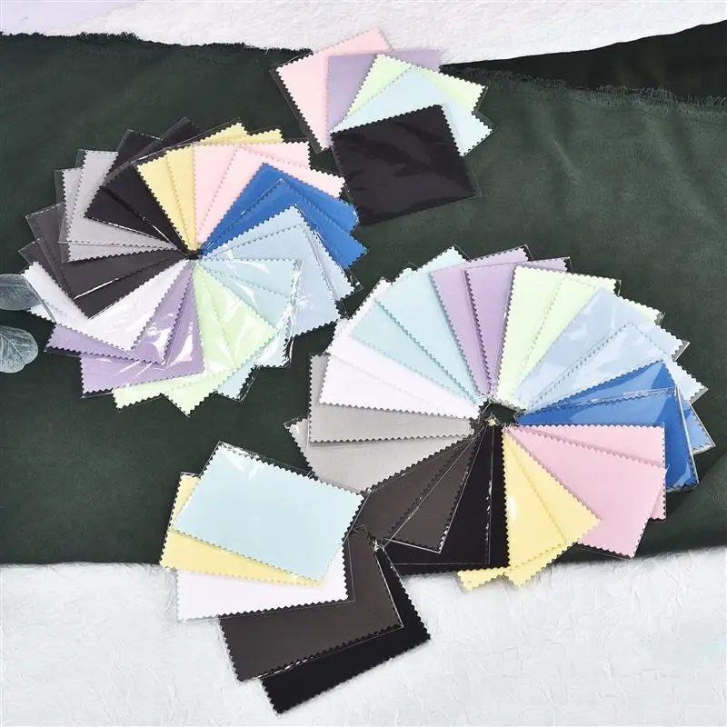 Silver Polishing Cloth 50pcs 10*6.5cm/8*8cm For Necklaces Rings Jewelry Tool jewelry making supplies