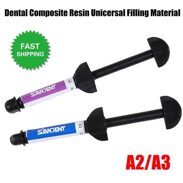 Light Cure Hybrid Dental Composite Resin Filling Materials Syringe Shade Dental Tools A2 A3 high quality