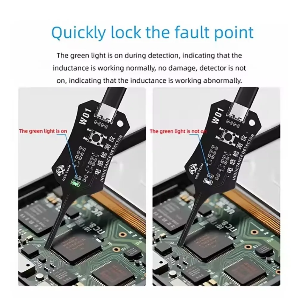 고정밀 마더보드 코일 테스터 강력한 안정성 전문 전자기 유도 테스터 Type-C 사용하기 쉬움