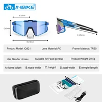 INBIKE-Lunettes de soleil de cyclisme photochromiques pour hommes, lunettes de vélo de route professionnelles, lunettes de sable coupe-vent, lunettes de vélo 3