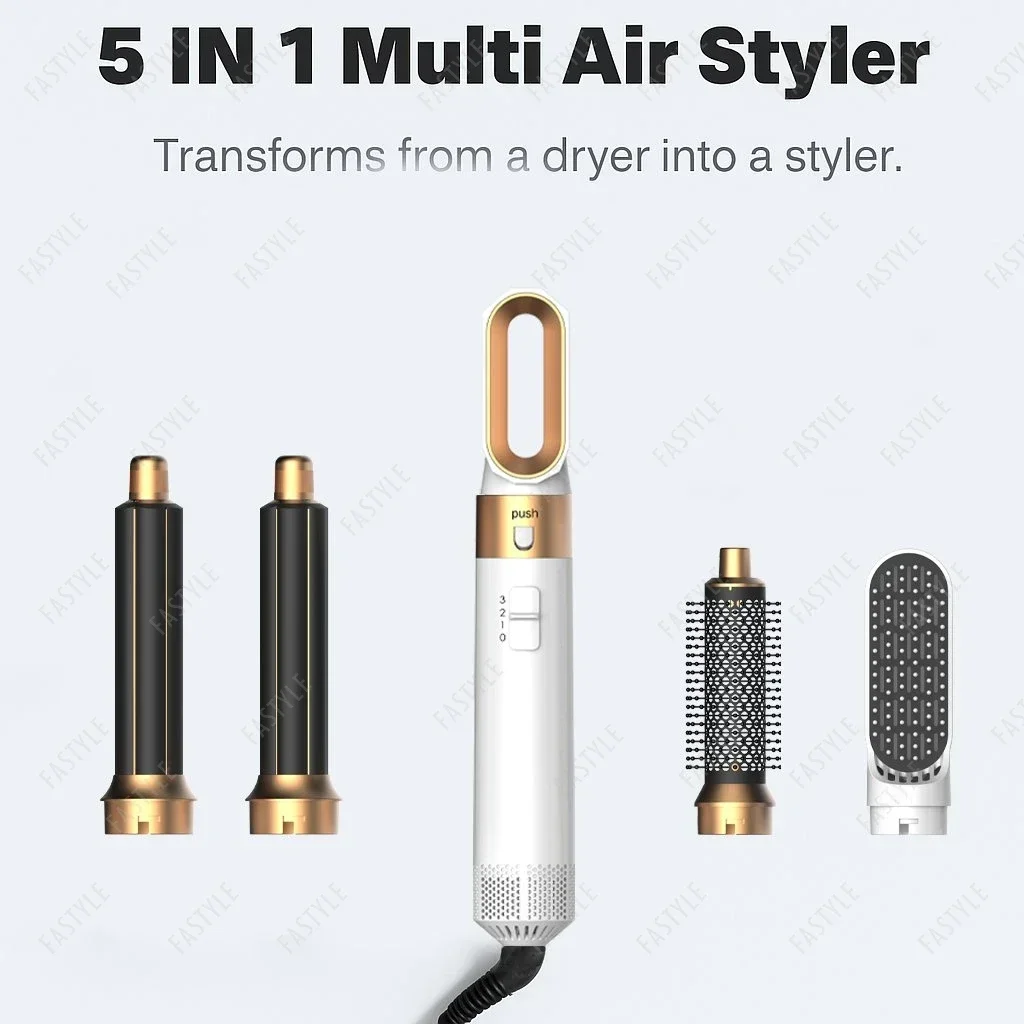 5-in-1-Trockner- und Styling-Set mit professioneller Heißluftbürste und Haarglätter zum Locken und Glätten_voghion.com