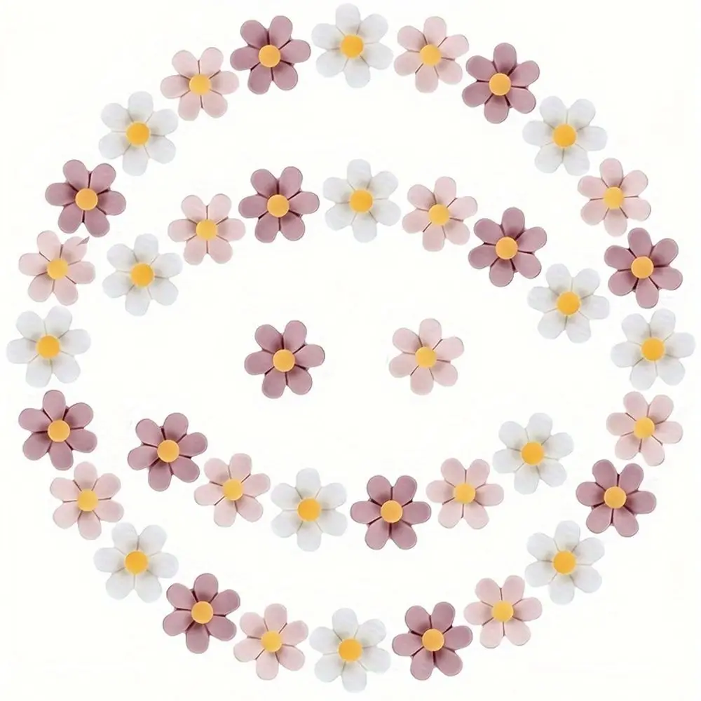 20/30/50Pcs 크리 에이 티브 6 꽃잎 꽃 푸시핀 사진 벽 장식 DIY 컬러 푸시 핀 수지 귀여운 보드 푸시 핀 코르크 보드