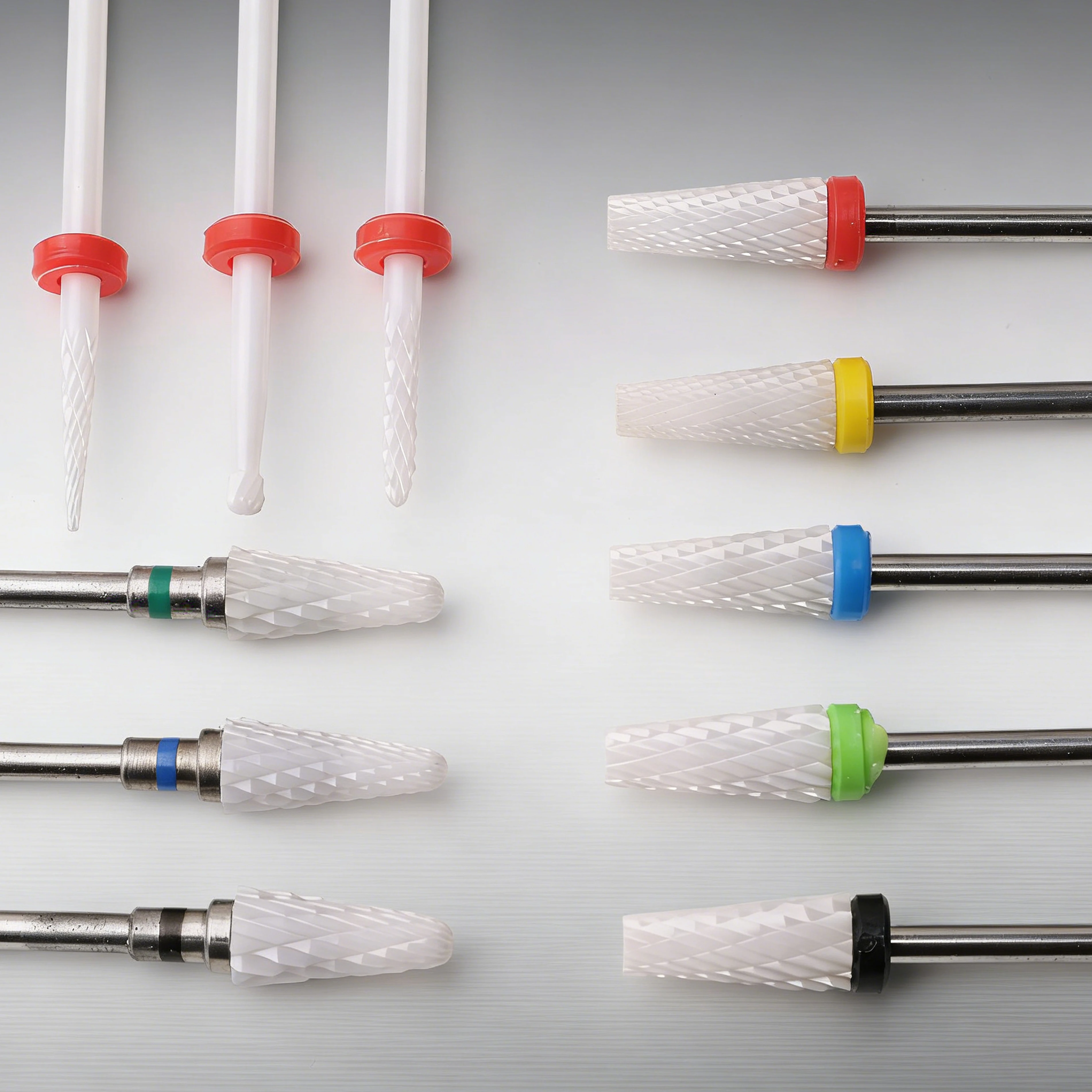 Nail Drill Burr Bits Ceramic Milling Cutter Manicure Nail Drill Bits Electric Nail Mills Cutter for Manicure Machine - 2