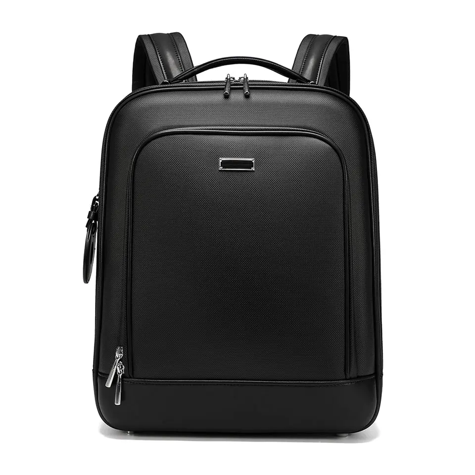 Mochila-de-negocios-de-cuero-para-hombre-bolso-de-lujo-con-logotipo-en ...