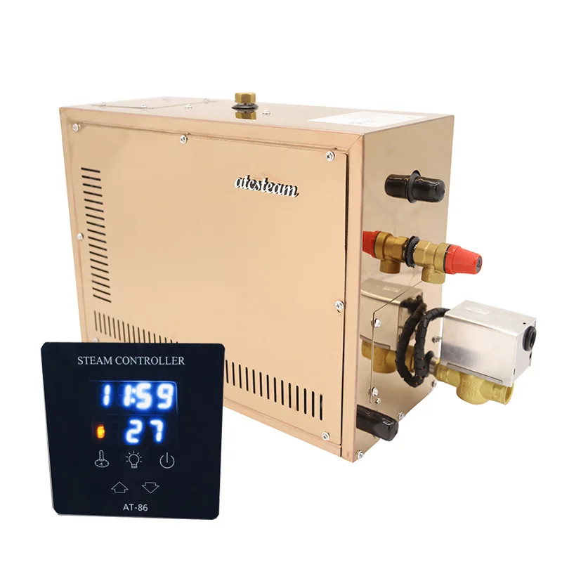 Description Picture 4 of item3KW/4.5kw Automatic Steam Generator Household Steaming Sauna Room 220V Steam Bath Machine For Relax Spa Room Digital Controller