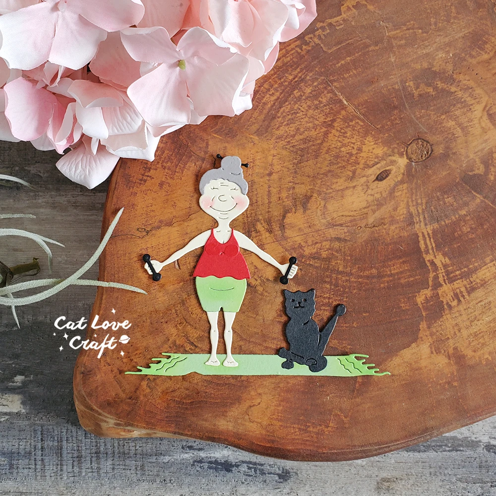Stampo Da Taglio In Acciaio Per Scrapbooking E Biglietti - Fustella Ragazza Carina