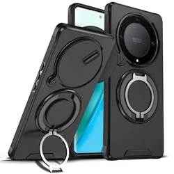 Shockproof Armor Slide Lens Case - Durable Protective Cover for HONOR 400 Pro (Black)