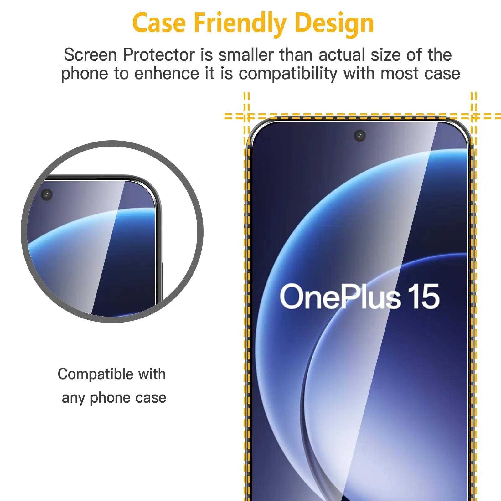 Premium Tempered Glass Screen Protector - 6.78 Inch HD Clear, 9H Hardness, Anti-Scratch, Case-Friendly Design