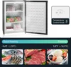 Upright Freezer, 3.0 Cubic Feet Compact Mini Freezer with Reversible Single Door and Adjustable Thermostat, Small freezer for Ho 3