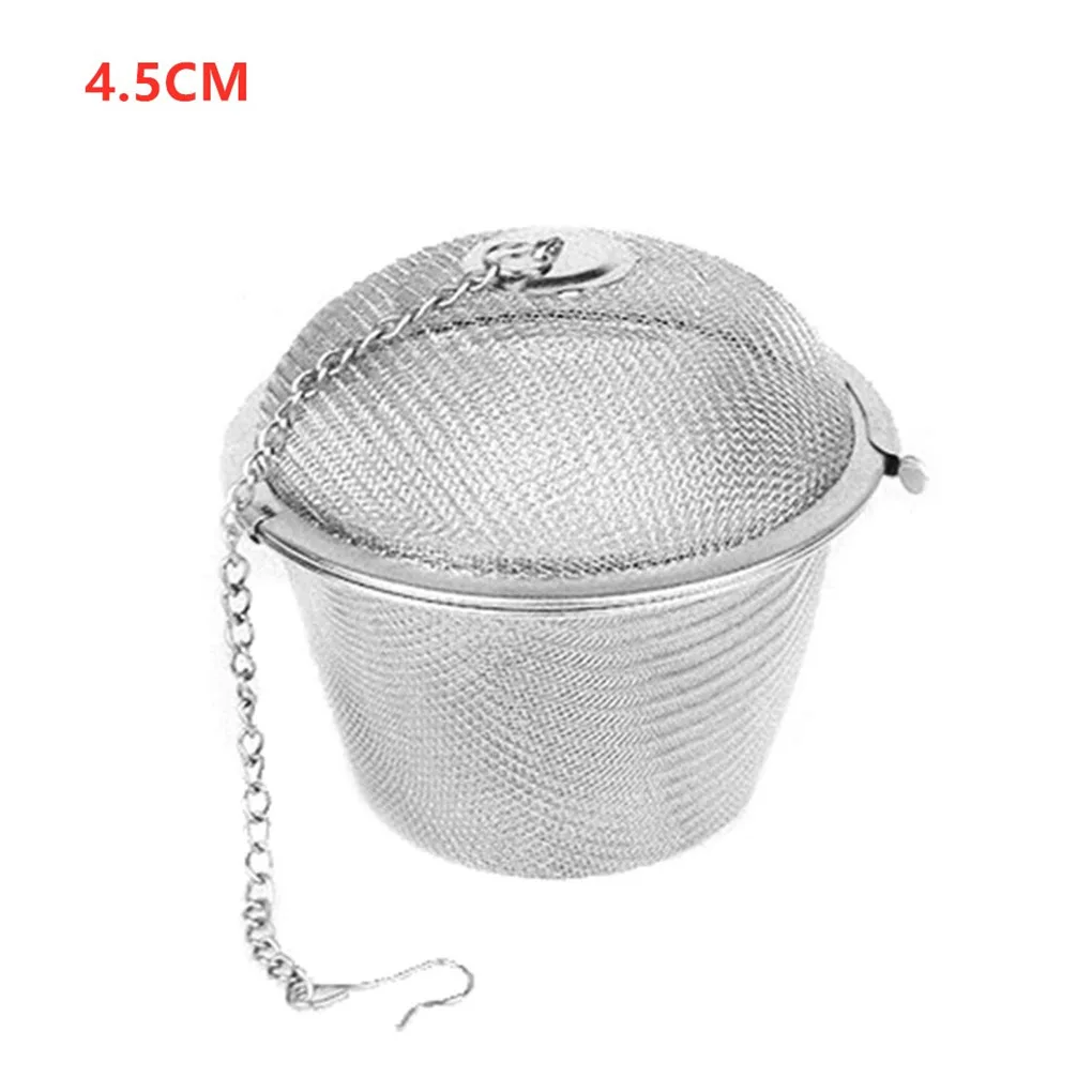 New Tea Strainer Stainless Steel Tea Infuser Mesh Tea Ball Infuser Filter Reusable Loose Leaf Strainer Herb Tea Accessories
