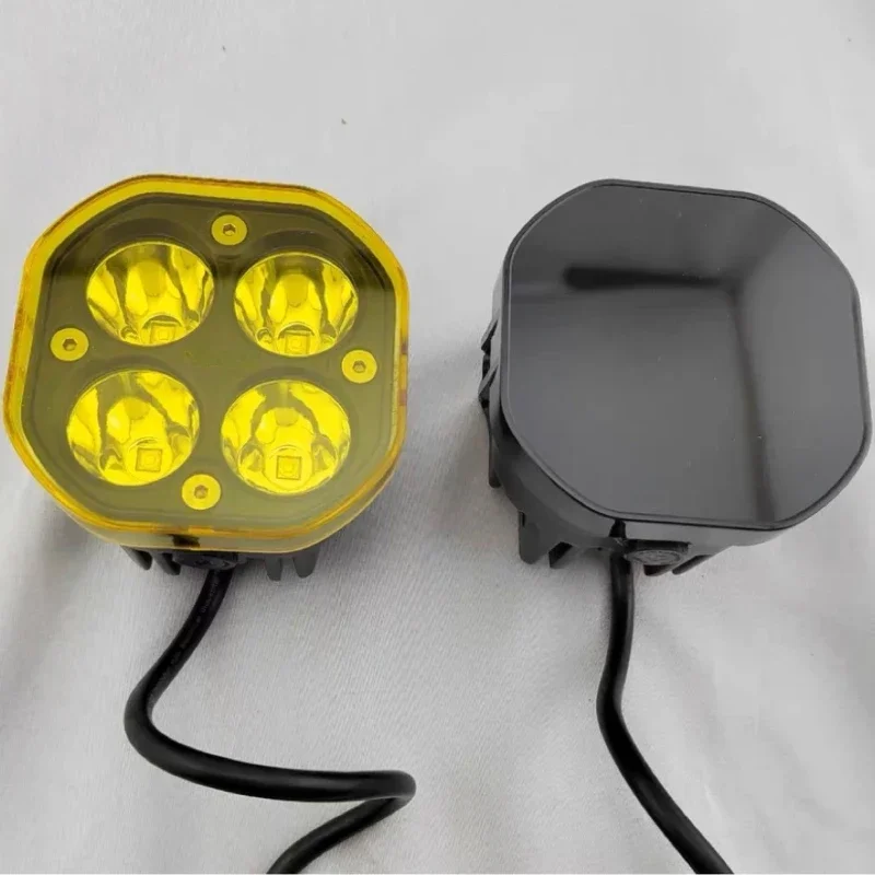 Headlight Cover 3in Led Work Light Cube Cover Dustproof Amber Black Lens Protection For 3inch 40W 72W 80W 96W Pods Fog Driving Lamp