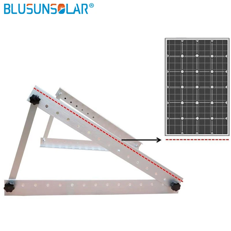 

556mm Triangle Aluminum Solar Panel Roof Mounting Bracket For 100W Solar Panel Carvan Roof Free Shipping