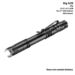 Compact Ultra Bright LED Flashlight - Portable Pen Light for Medical and Outdoor Use (1PC)