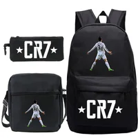 New 3pcs CR7 Backpacks Simple Style Lightweight Boys Girls School Bags Capacity Teens Laptop Backpack Women Men Travel Mochilas - Image 4
