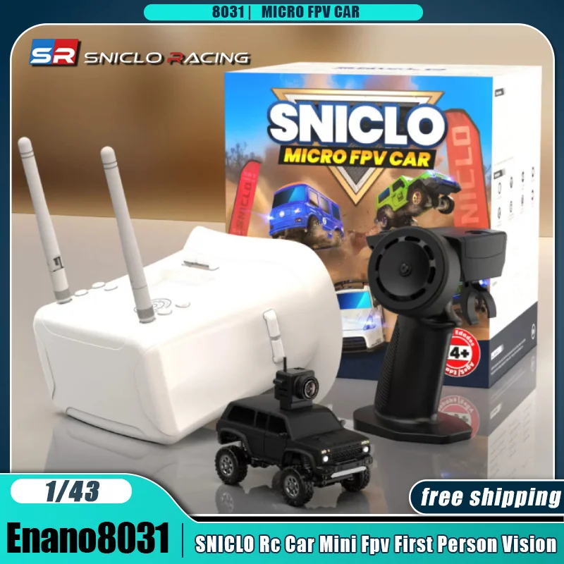 1/43 SNICLO Enano8031 Rc Cars Simulation Climbing Car Fpv First Person Vision Desktop Remote Control Car Mini Gift Boys Toys