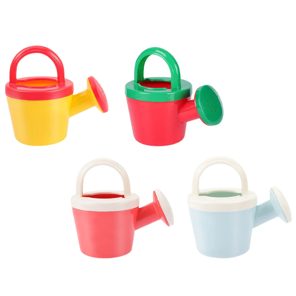 4 Pcs Small Water Can Micro Landscape Decor Toddler Beach Toys Playing with Sand Baby