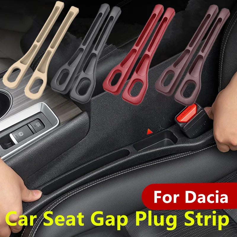 Car Seat Sealing Strip PU Car Seat Gap Leak Proof Sealing Strip Seam Storage Box For Dacia Duster Logan MCV Sandero Stepway Dokker Lodgy Accessories