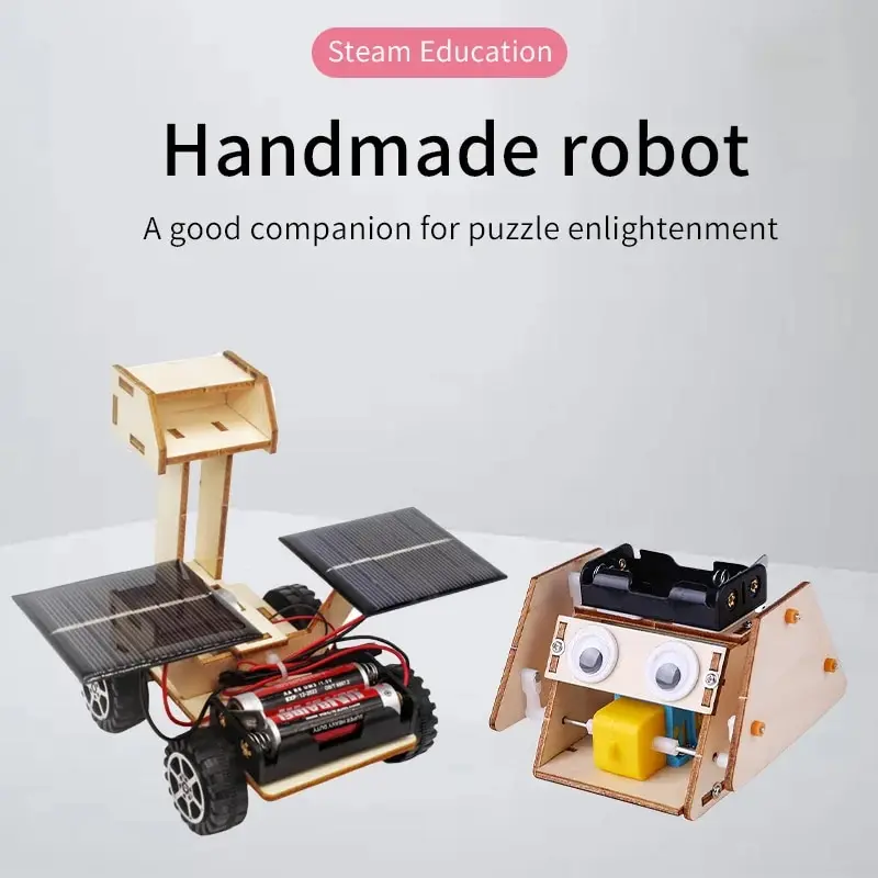 Children&rsquo;s DIY Handmade Small Production Moon Exploration Car Solar Toy Car Physical Model Science Experiment