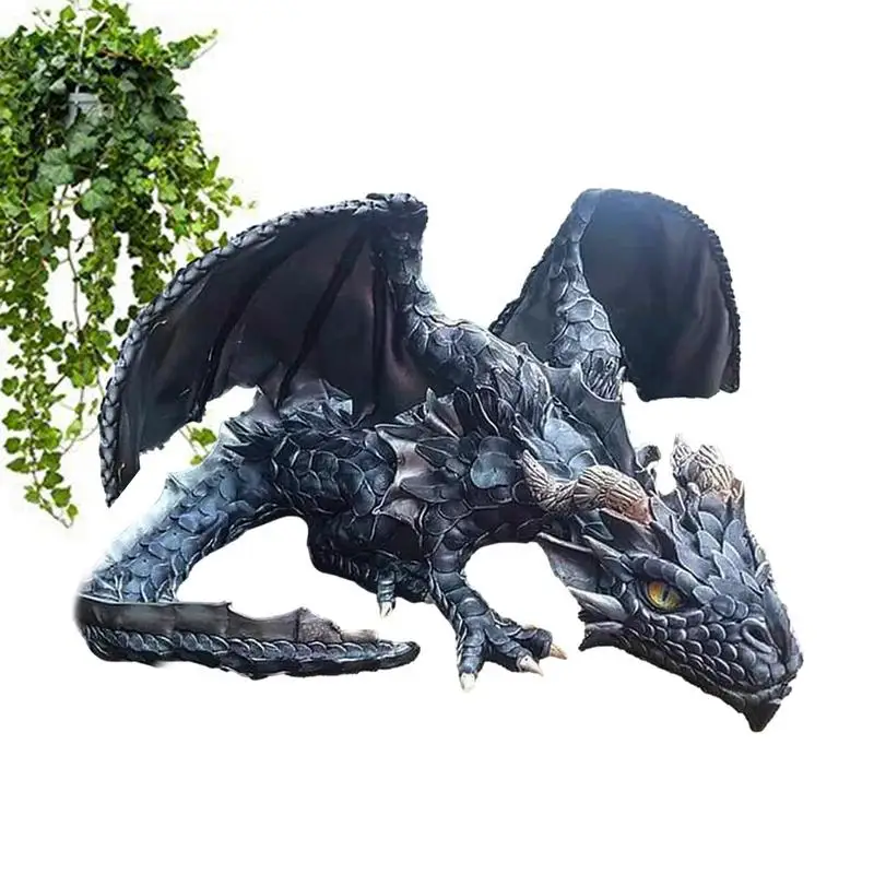 Dropship 1pc Resin Dragon Sculpture, Window Front Dragon Statue