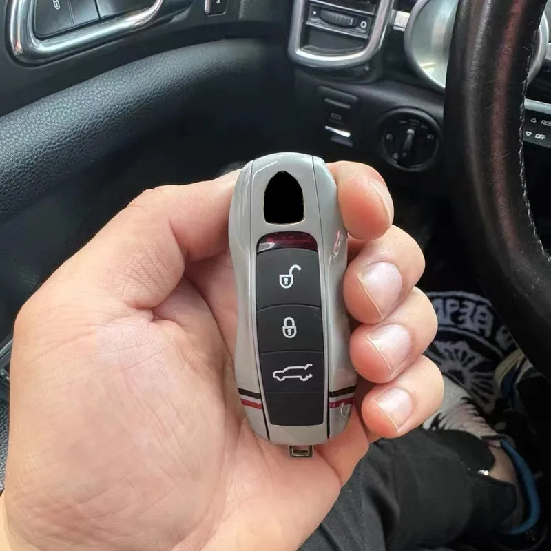 XTevu Coque Clé, Étui Protection Porte-clés Compatible Avec Panamera Cayenne Macan Boxster Cayman 911 718