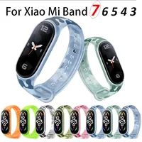 Smart Bracelet For Xiaomi Mi Band 7 Fluorescent Camouflage Wristband Silicone Replaceable Strap For Xiaomi Mi Smart Band 7 6 5 1