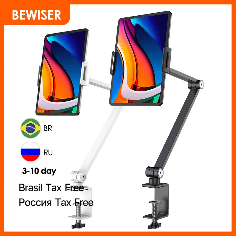 Bewiser 스위치 스탠드, 데스크탑 설치, 360 ° 조절 가능, 4.7-15.6 인치 휴대폰, 태블릿, 휴대용 디스플레이에 적합