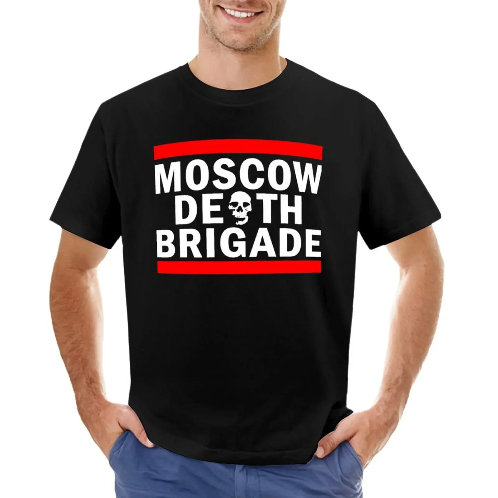 

moscow-death-brigade T-shirt plain blanks t shirts for men cotton