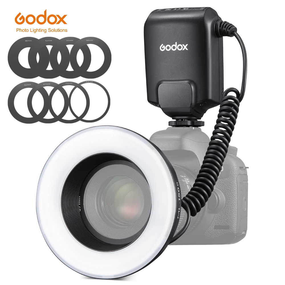 Godox ML 150II ml150ii macro anel speedlite flash luz para canon nikon