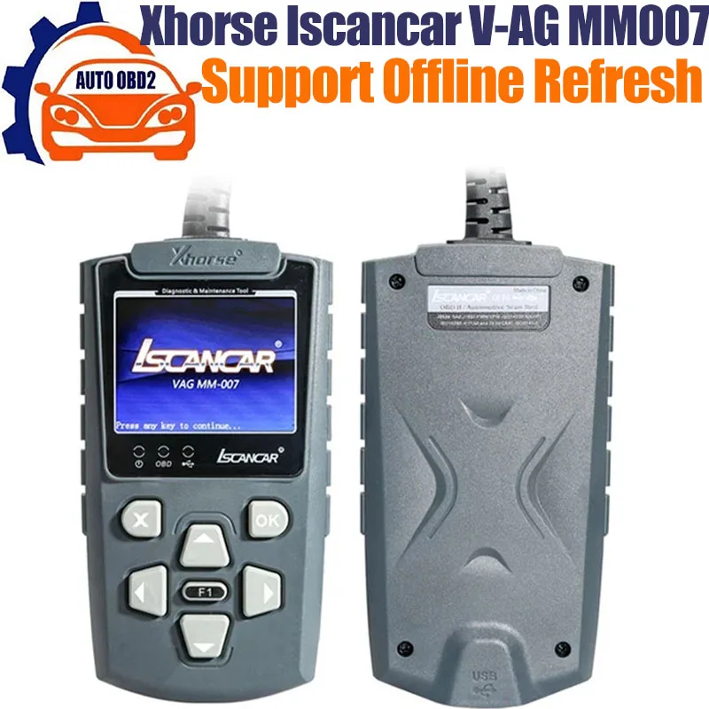 

Xhorse Iscancar V-AG MM007 инструмент для диагностики и обслуживания MM007 поддержка офлайн обновления для V-W/Au-di/Sko-da/Sea-t и пробега