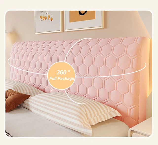 Cool-feeling Bedhead Cover Thickened Soft-package Bedspreads Backrest Anti-collision Universal Headboard Protective Cover 3
