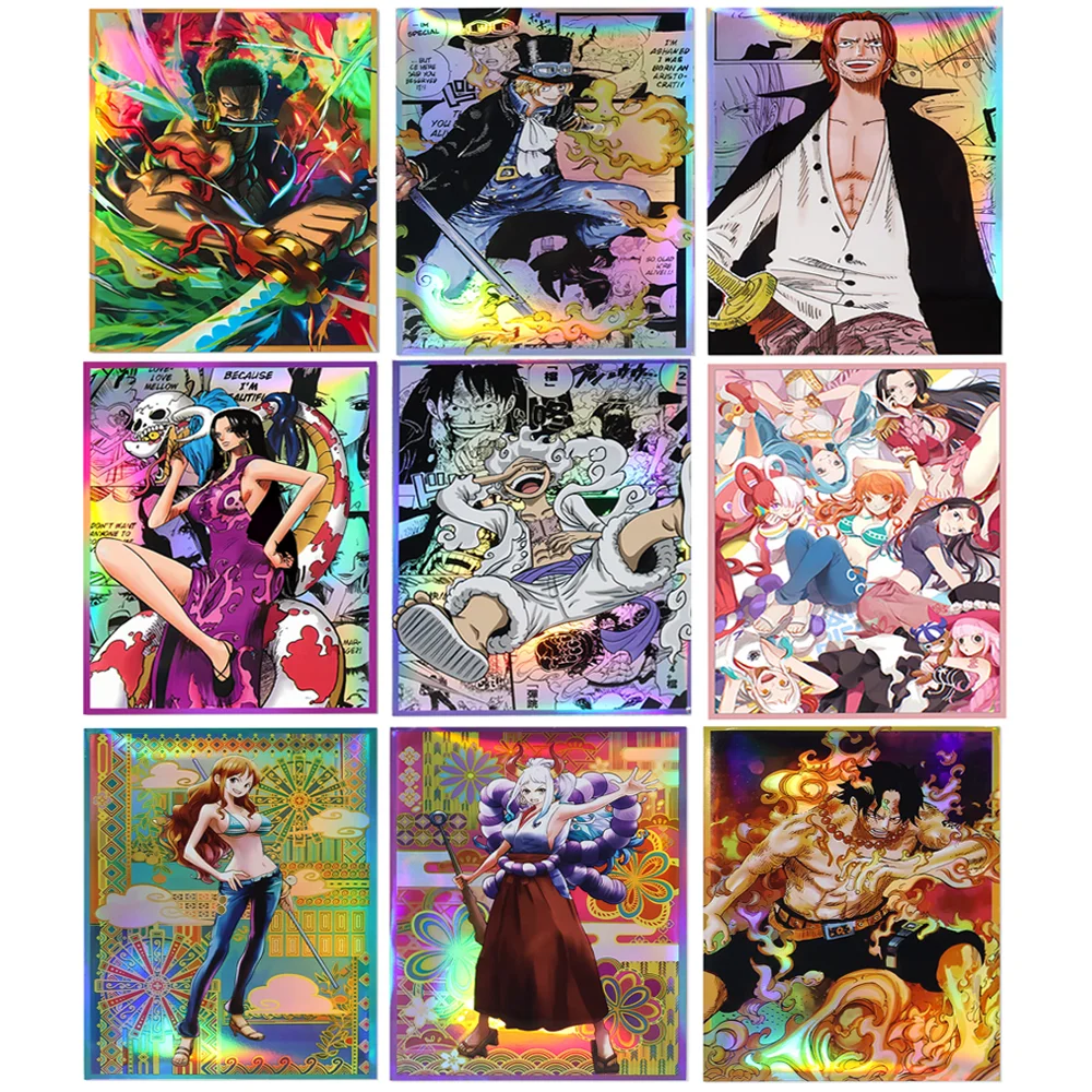 60Pcs 67x92mm Anime One Piece Card Sleeves Ace Luffy Zoro Shanks