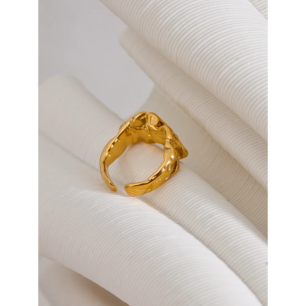 Yhpup Women Stainless Steel Ring