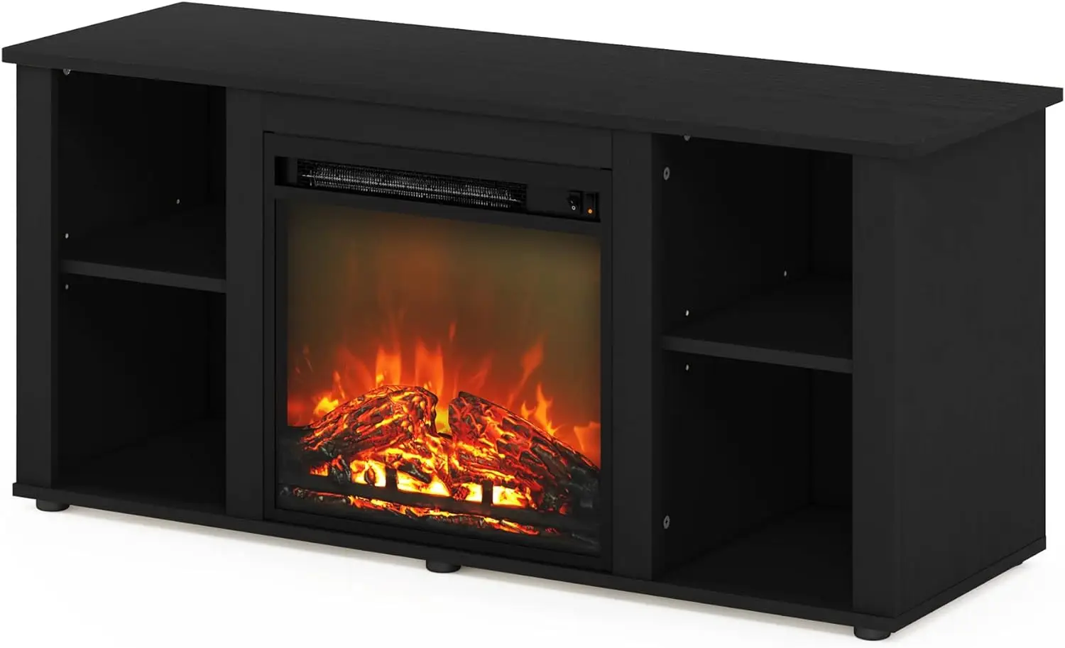 

Entertainment Center Stand with Fireplace for TV up to 55 Inch, Americano Fireplace fan