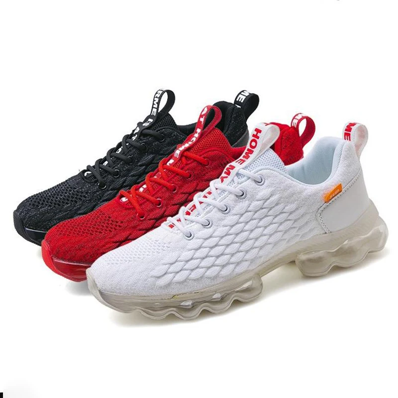 

New Men Fashion Sneakers Air Cushion Mesh Running Shoes Breathable Mesh Work Shoes Footwear Mens Casual Shoes Large Size