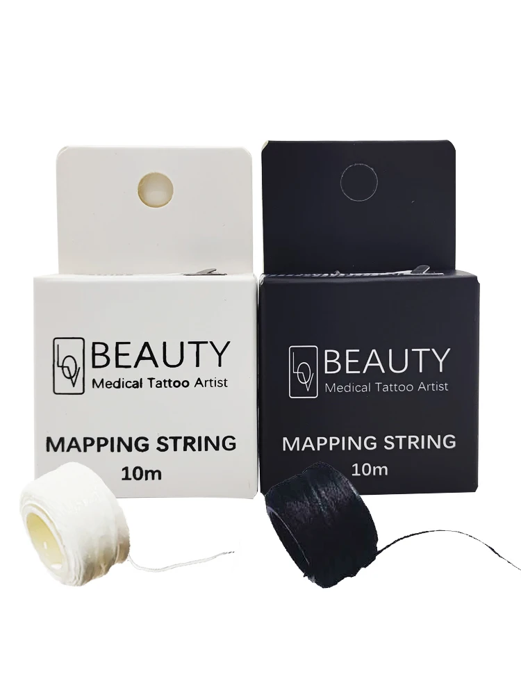 Tattoo Supplies 20 Meters Microblading Mapping String Pre-Inked Eyebrow Marker Thread White Location Line Beauty Tools