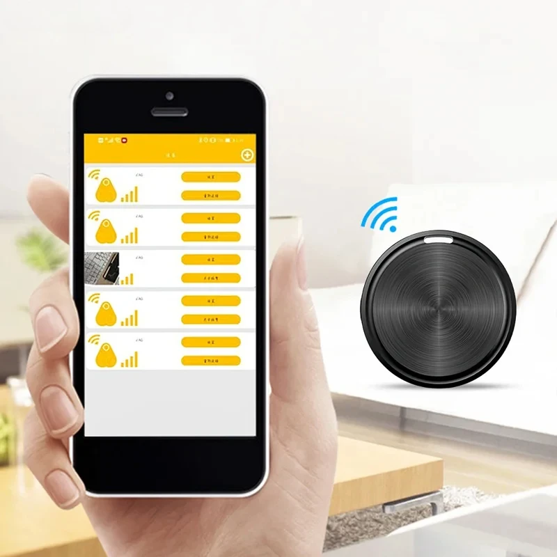 Smart Bluetooth Tracker for Keys, Wallets, Bags, and Pet Locator with Google Find My Device Integration