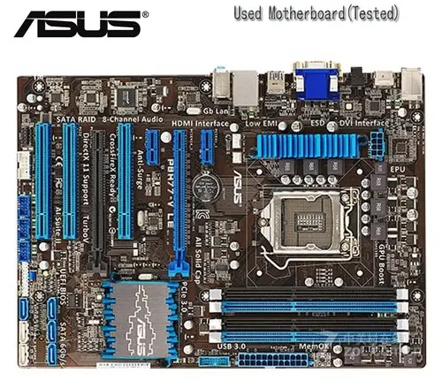 

ASUS P8H77-V LE LGA 1155 DDR3 for i3 i5 i7 cpu 32GB USB2.0 USB3.0 H77 Desktop motherboard