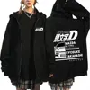 Anime Initial D Hoodies Drift AE86 GTR Print Zipper Jacket Hip Hop Streetwear Sweatshirts Men Women Casual Y2K Hooded Cardigan 5